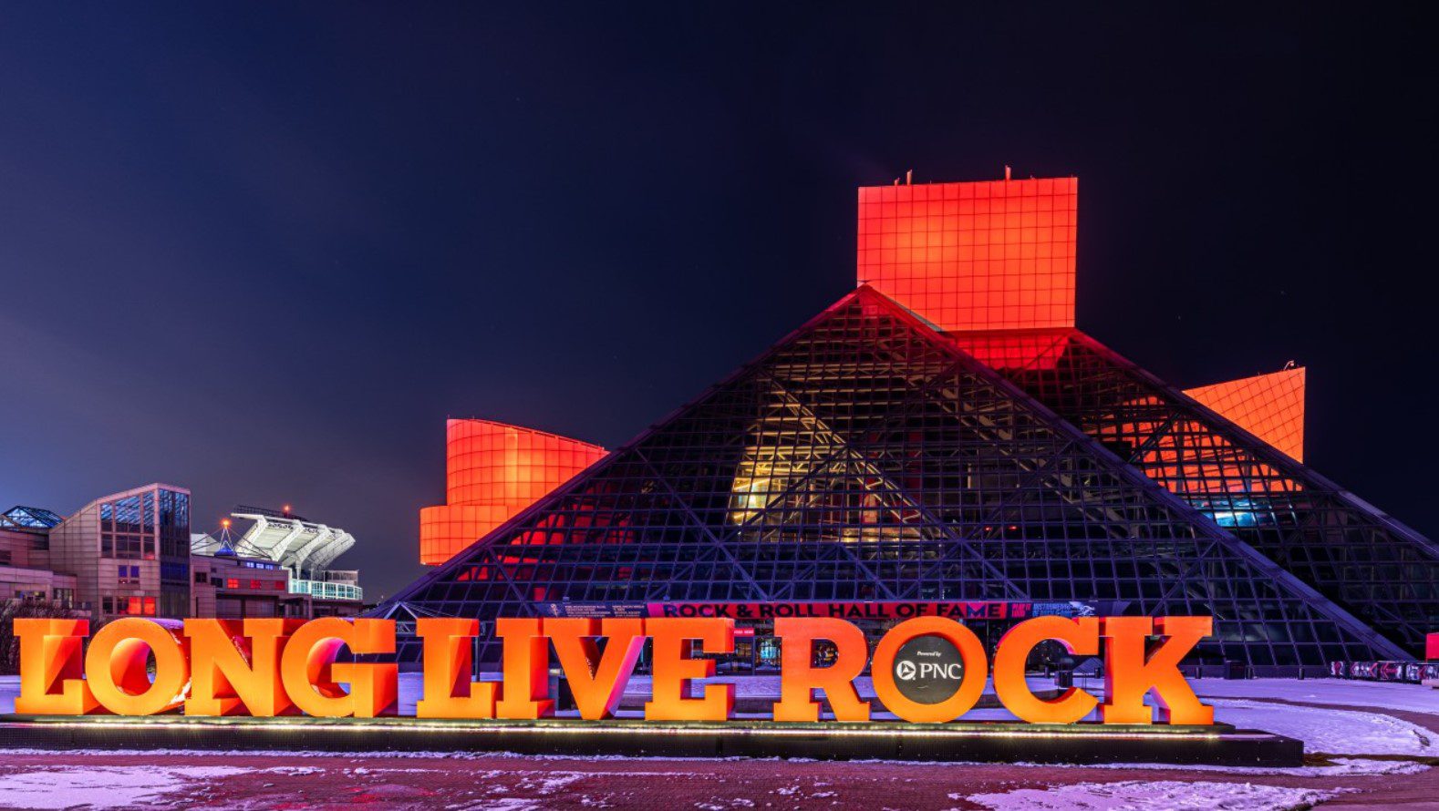 Rock & Roll Hall of Fame Music Museum in Cleveland Ohio