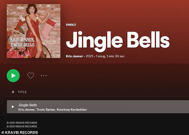 Kris Jenner Jingle Bells