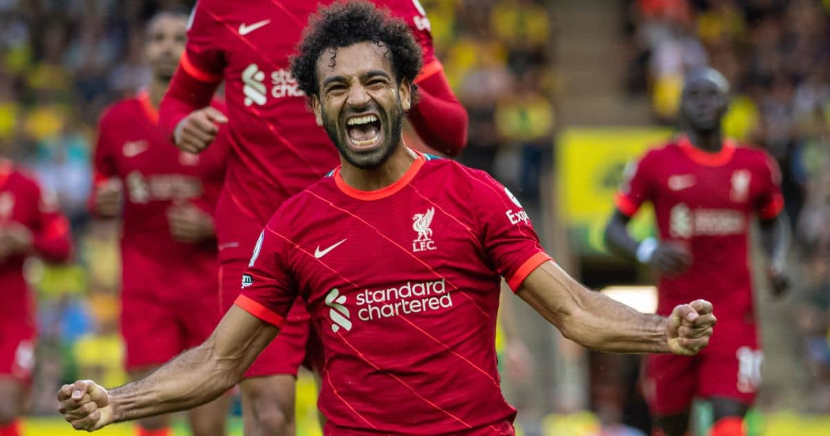 Liverpool top scorer Mohamed Salah. 