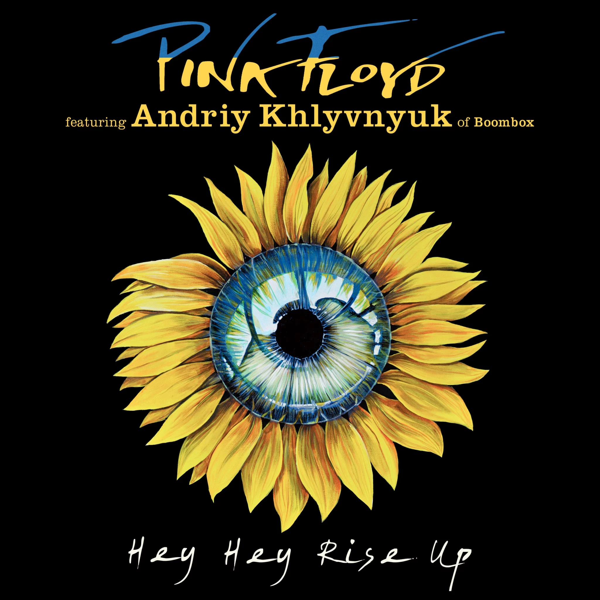 Artwork for the song with a sunflower, which is the national flower of Ukraine.