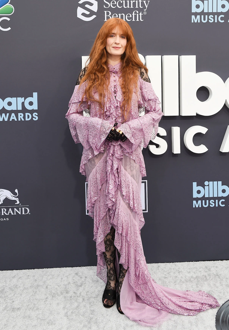 Florence Welch on the BBMAs red carpet 