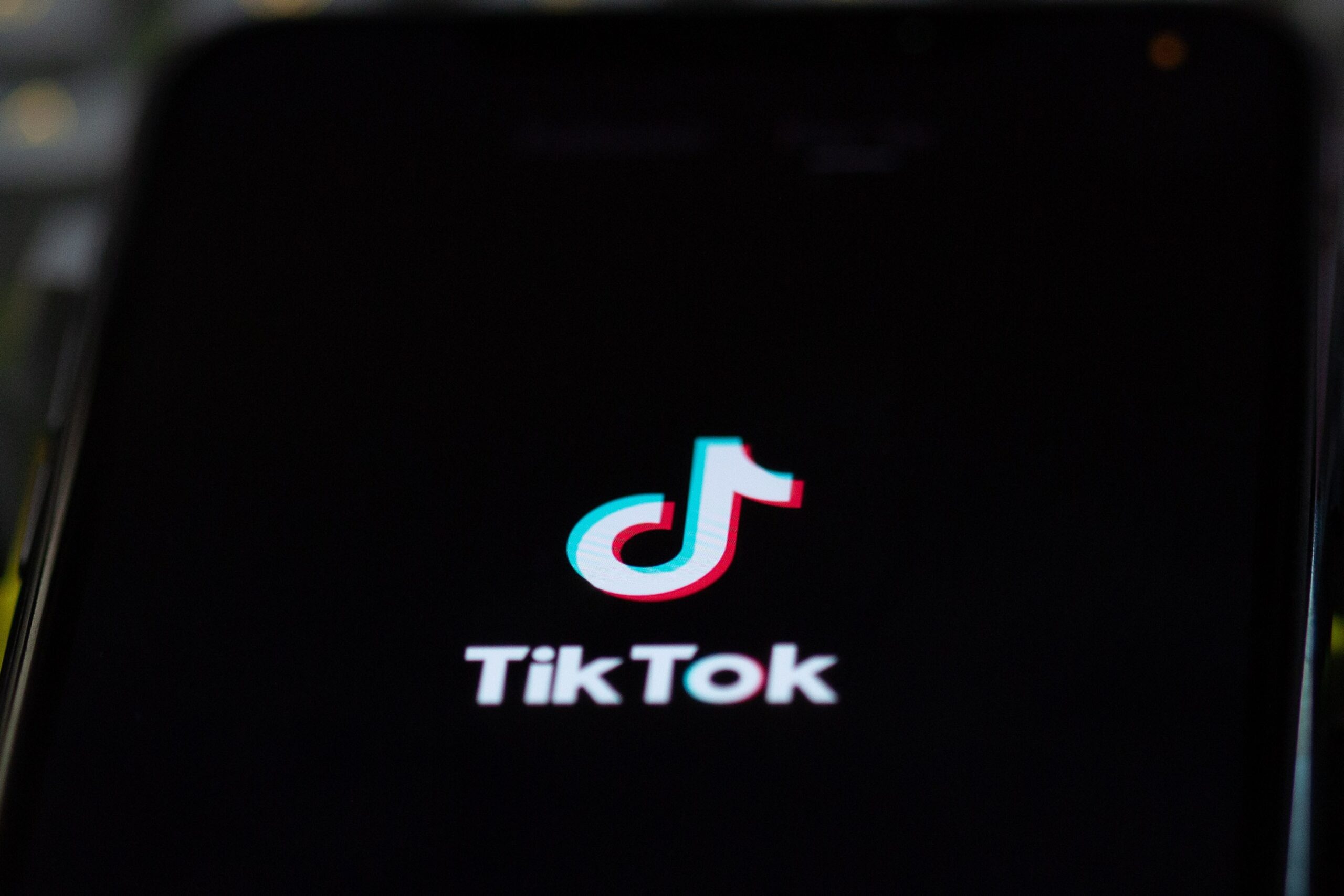 TikTok app loading on a cellular device