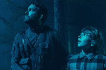 The Adam Project (L to R) Ryan Reynolds as Big Adam and Walker Scobell as Young Adam.