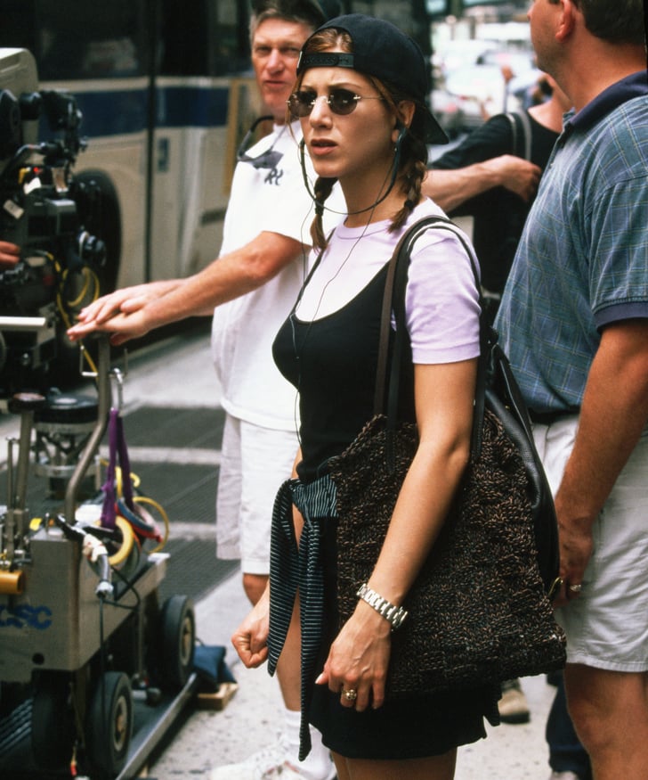 The black dress buttons worn by Rachel Green (Jennifer Aniston) in the  series Friends
