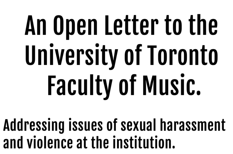 U of T's The Faculty of Music Undergraduate Association