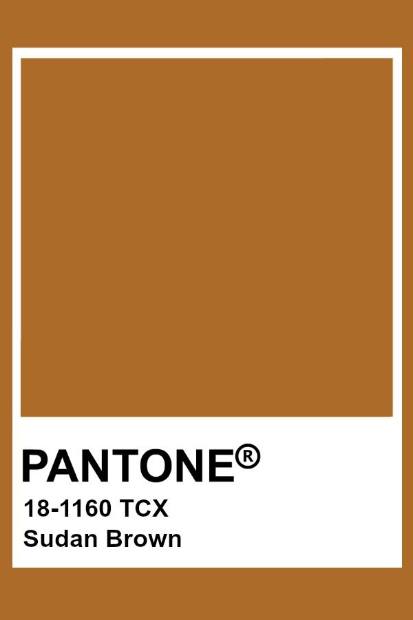 Pantone 18-1160 - Sudan Brown