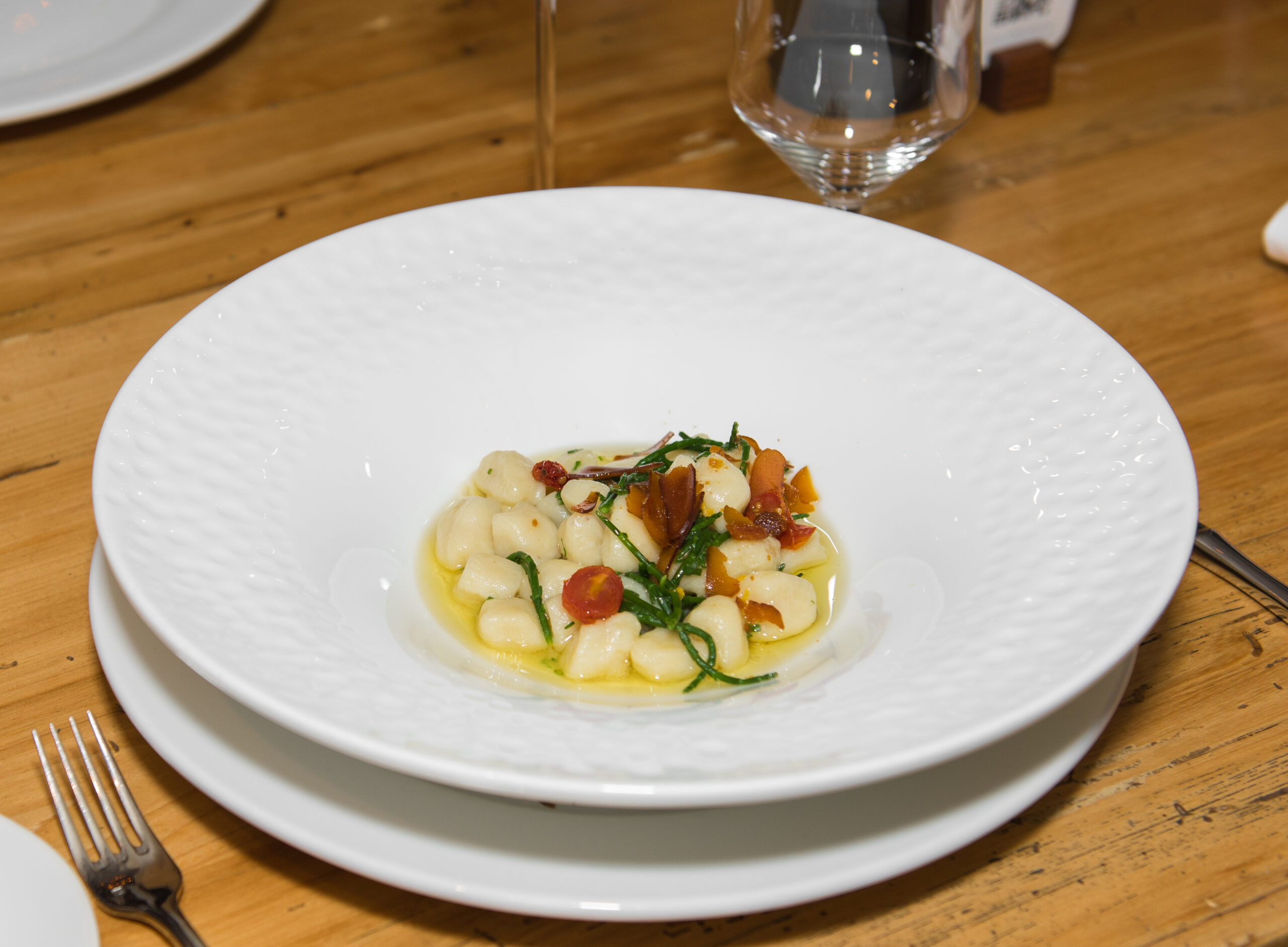 gnocchi with tomatoes and black truffle for foodies at the ritz carlton