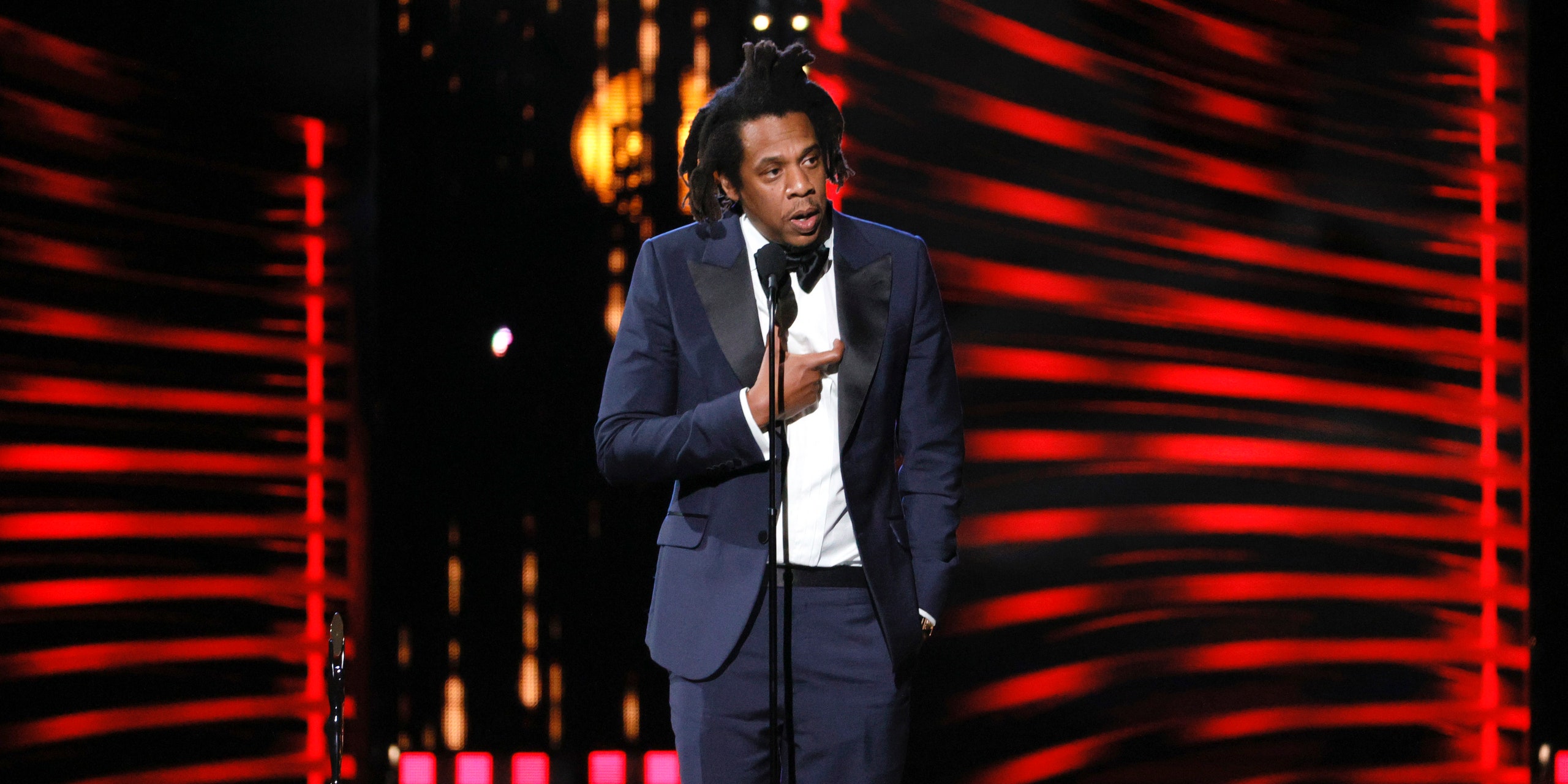 Jay Z at Rock & Roll Hall of Fame Awards Ceremony