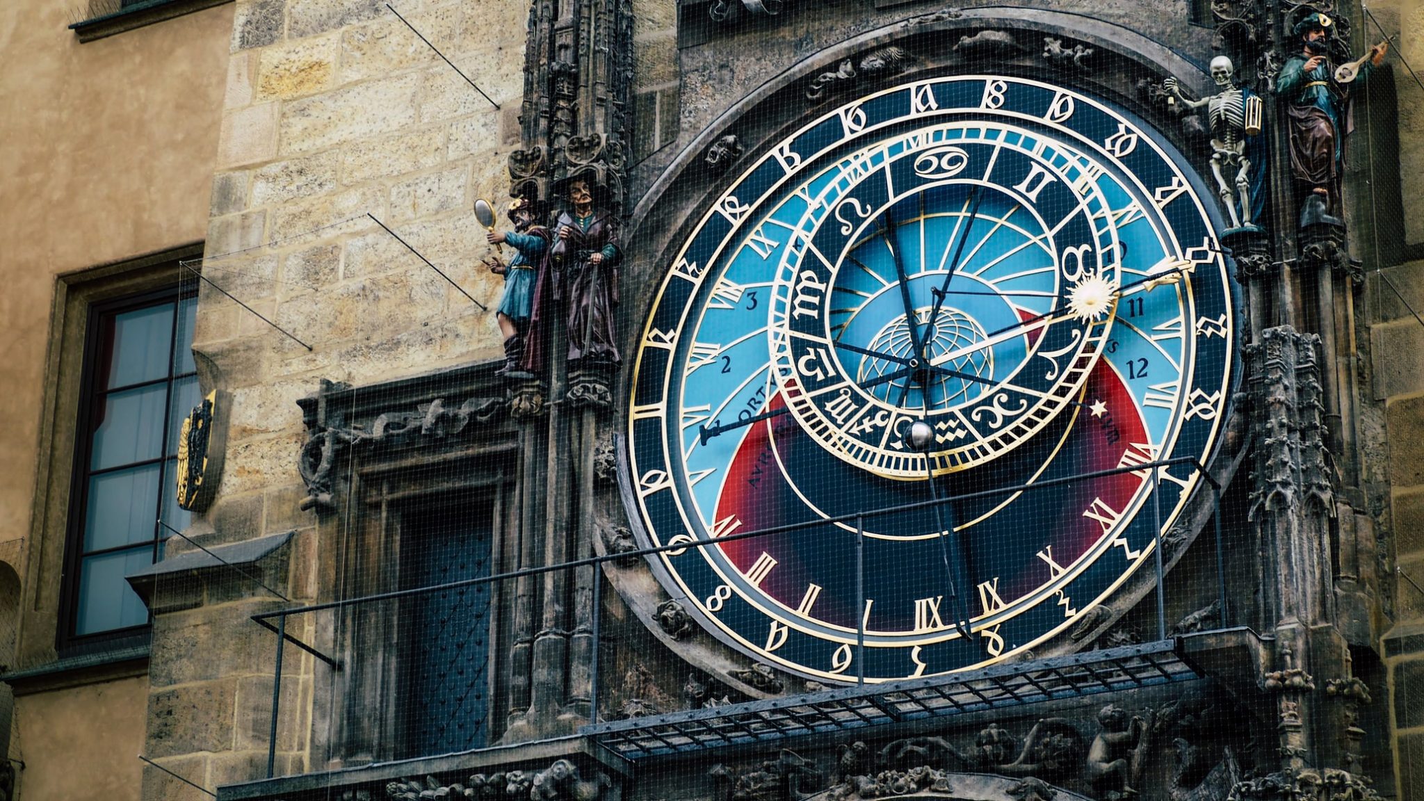 Close-up of the Astronomical Clock in Prague