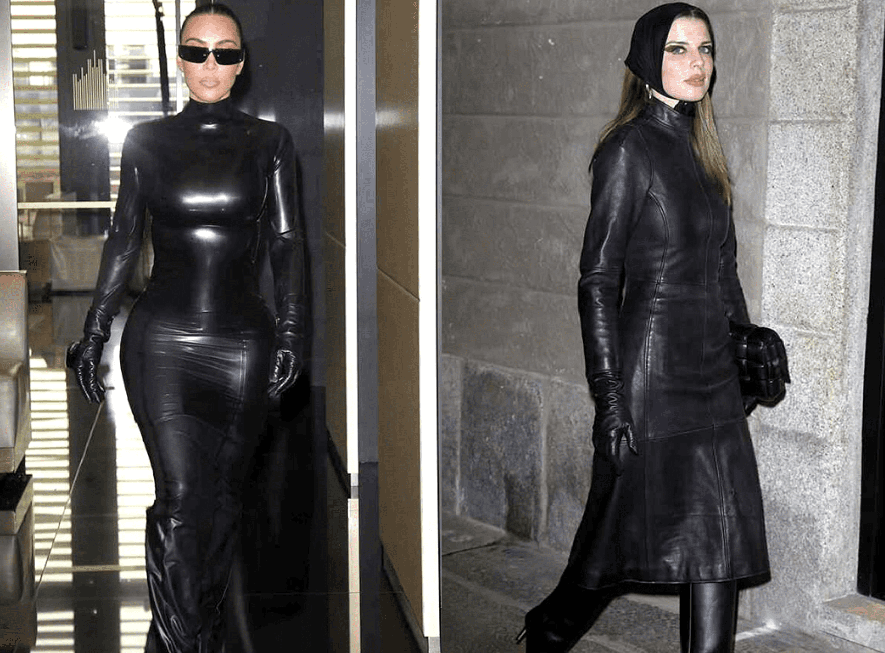 Kim Kardashian and Julia Fox