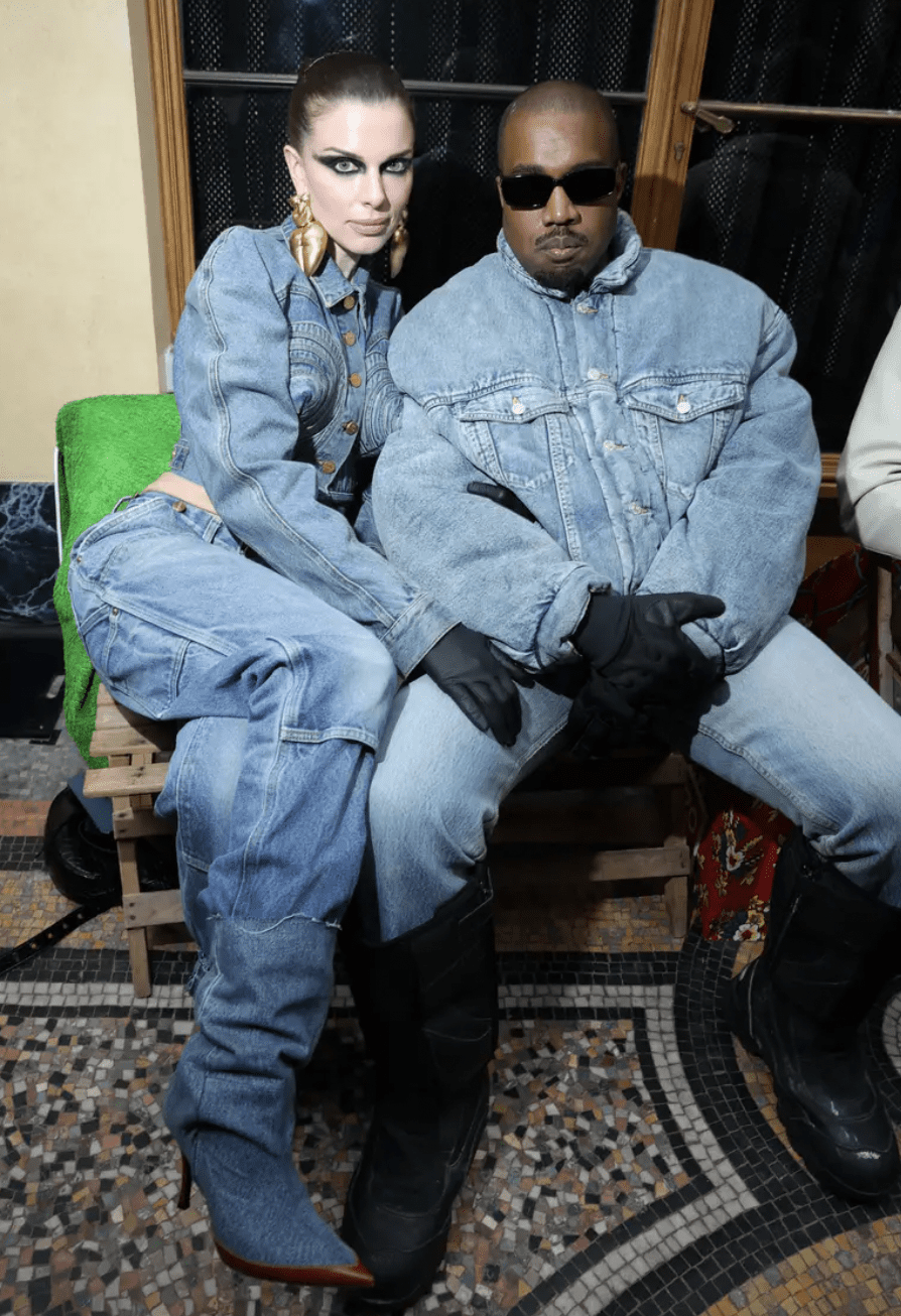 Kanye West and Julia Fox 
