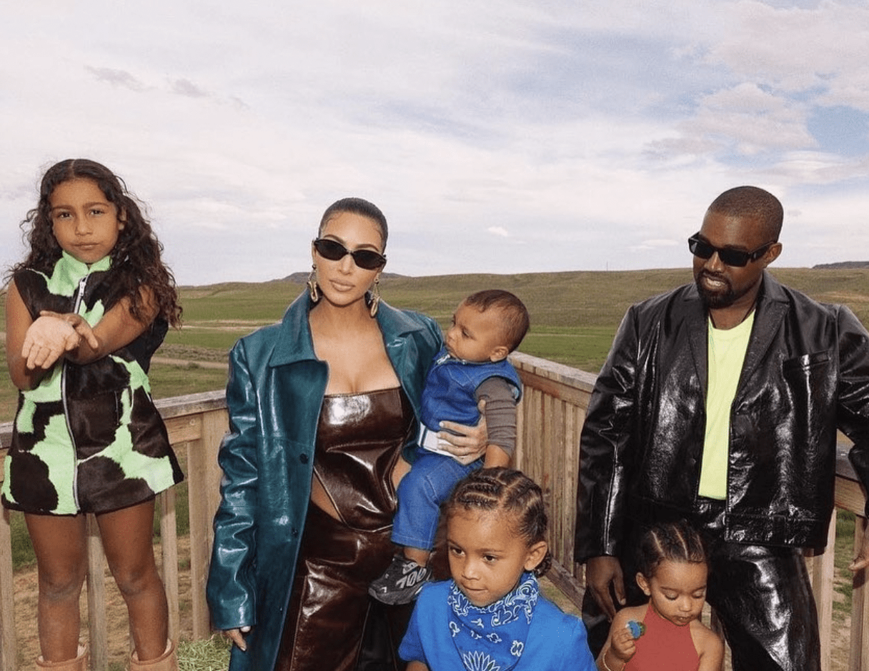 Kim and Kanye Family