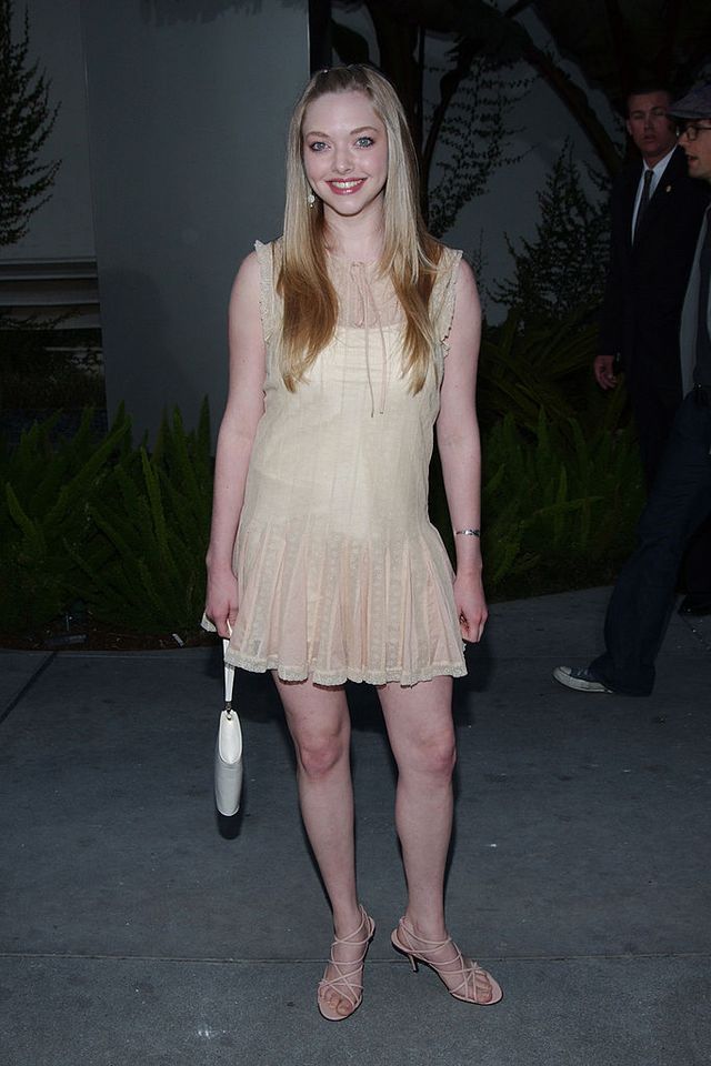 Amanda Seyfried at her first Hollywood event in 2004