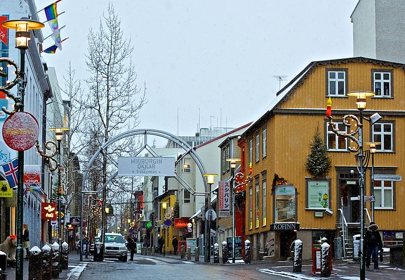 A street in Iceland.