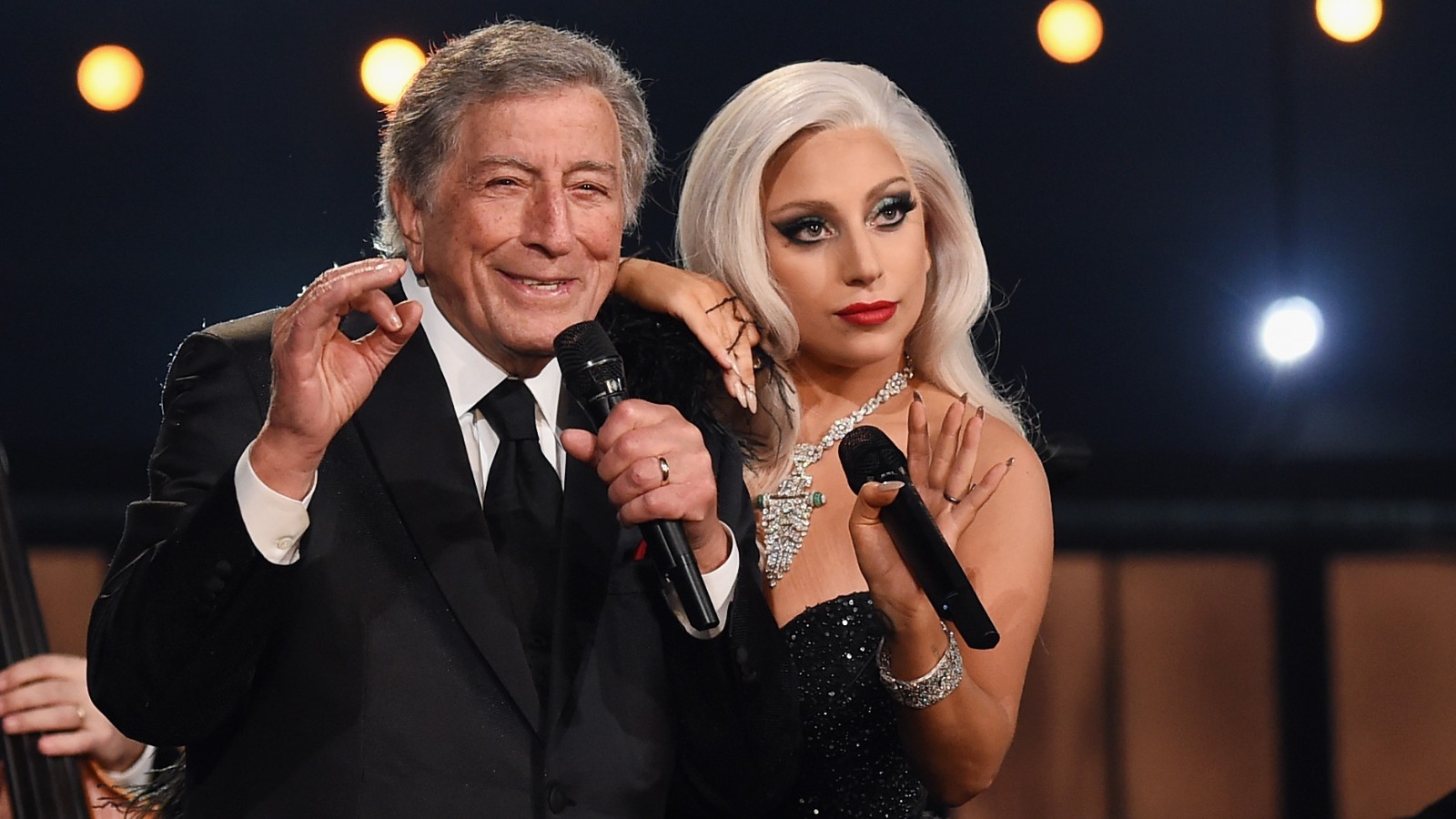 Tony Bennett and Lady Gaga at the Grammy Awards.