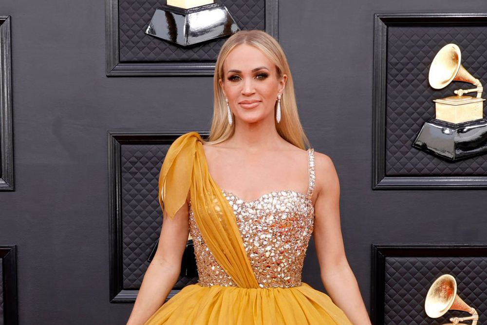 Carrie Underwood at the Grammy Awards. 