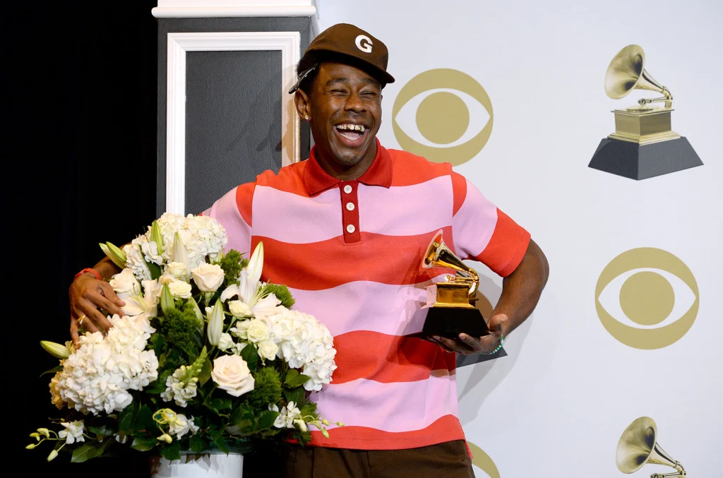 Tyler The Creator at the Grammy Awards. 