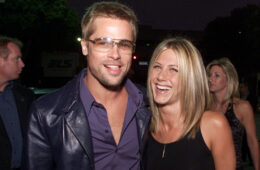 Jennifer Aniston and Brad Pitt pictured together.
