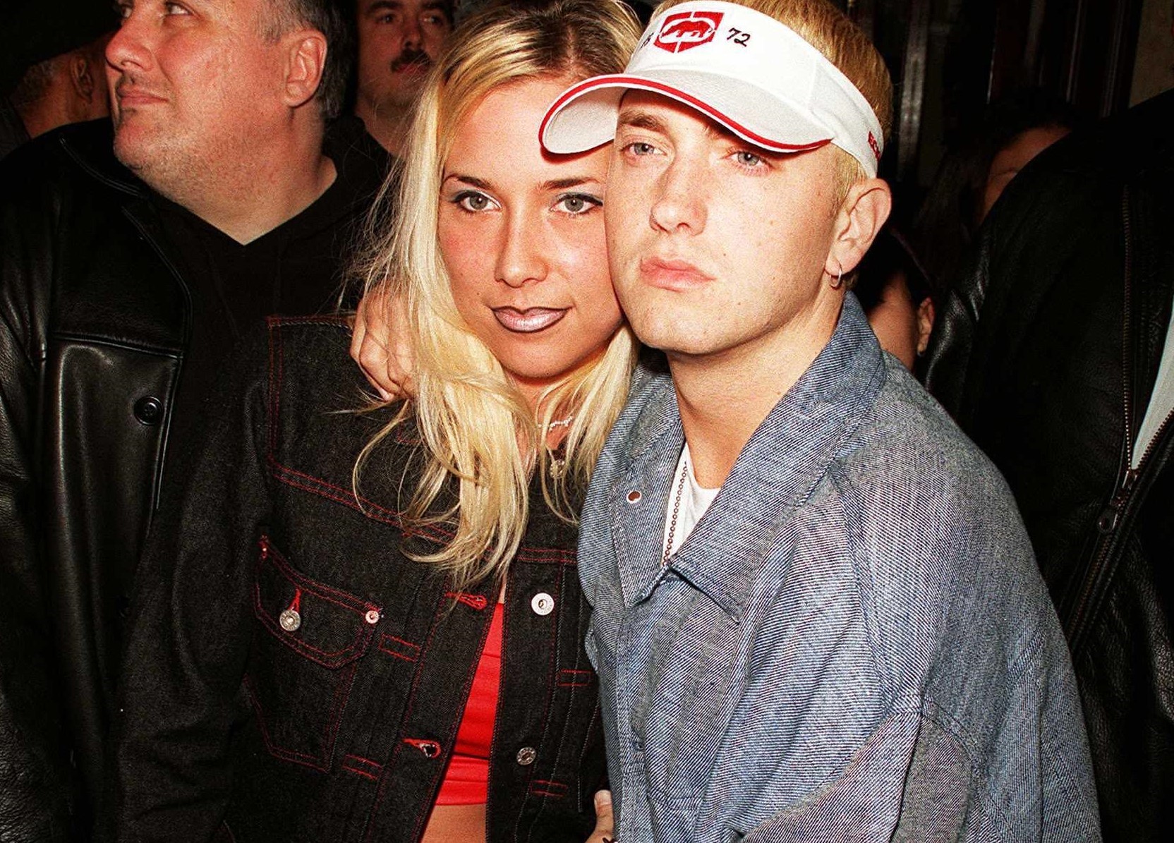 Eminem with his ex-wife Kim way back when. 