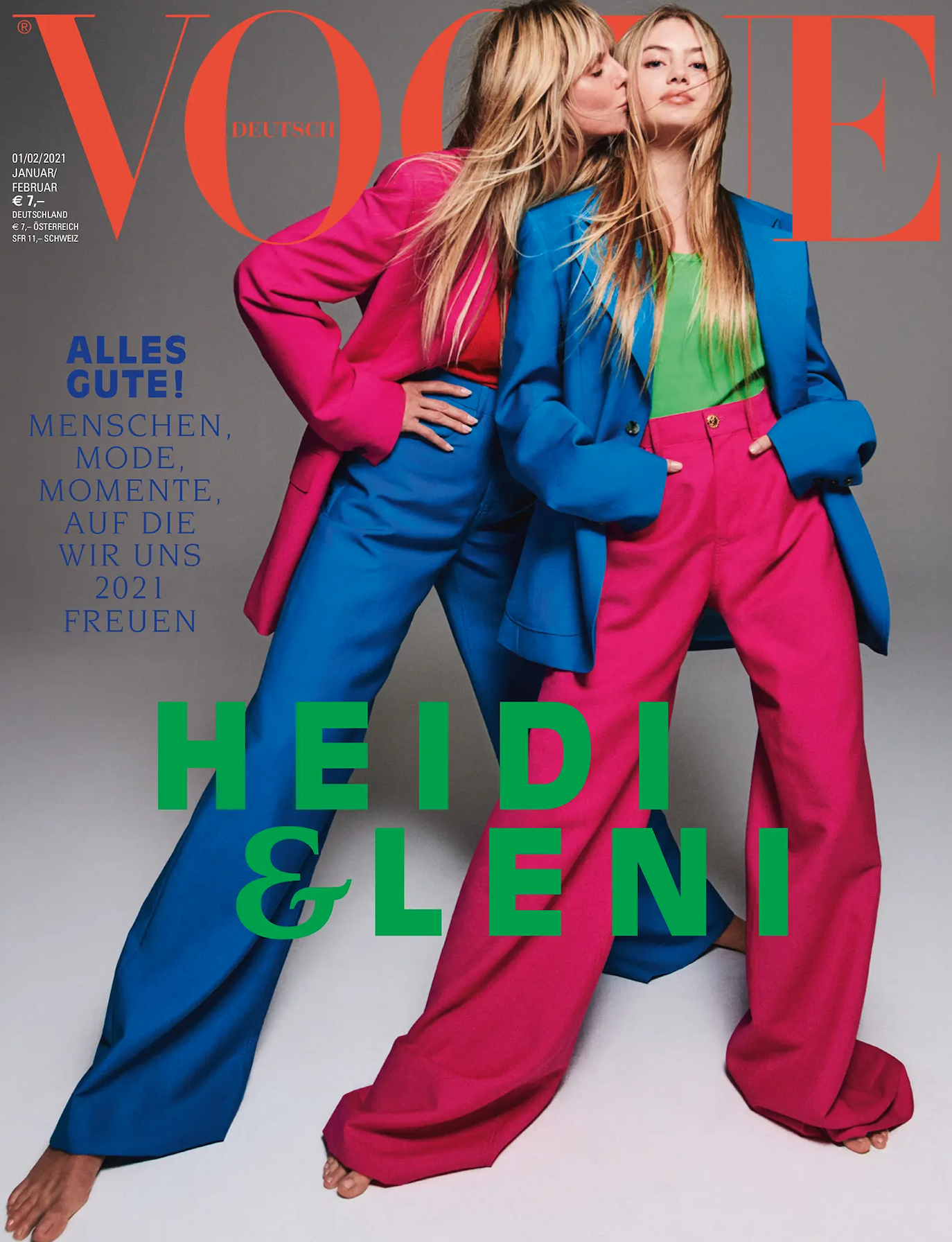 Models: Heidi and Leni Klum for Vogue Germany
