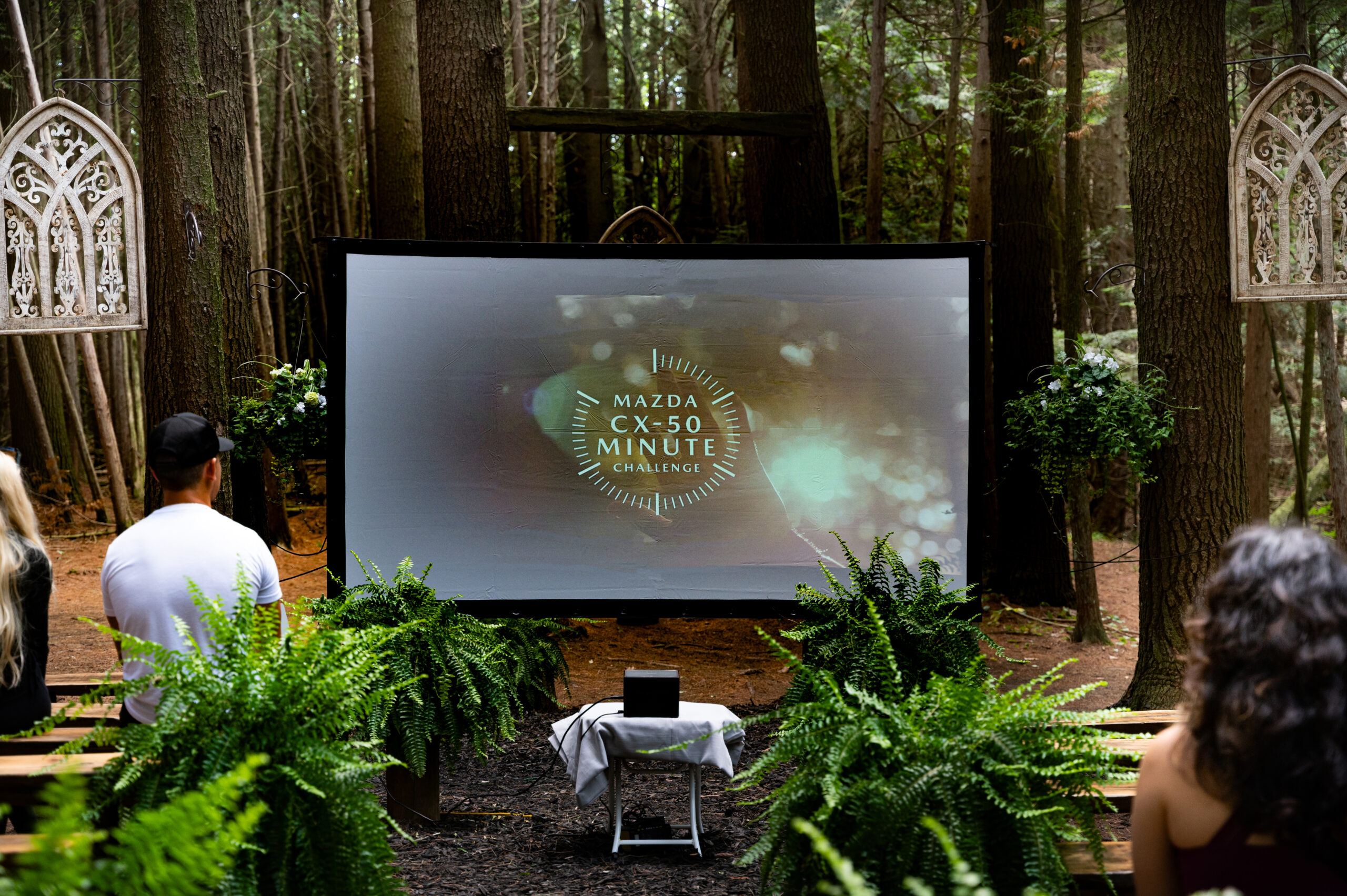 mazda cx-50 presentation in the forest