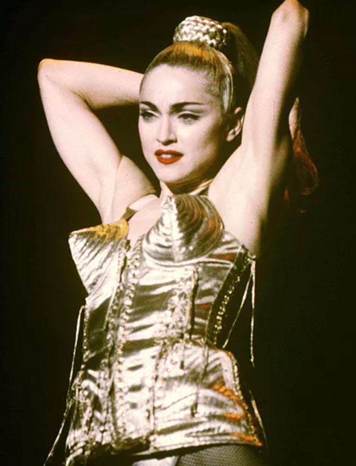 Madonna's Jean Paul Gaultier Cone Bra Corset on Blonde Ambition Tour in 1990