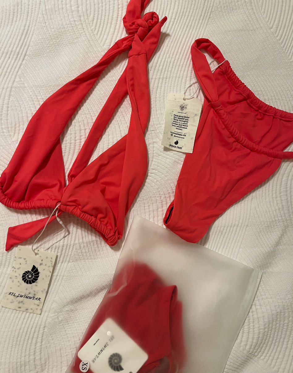 xel swimwear packaging