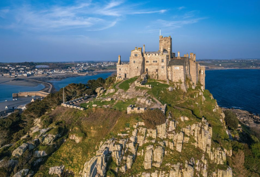 House of Velaryon (House of the Dragon). St. Michael’s Mount in Cornwall, England