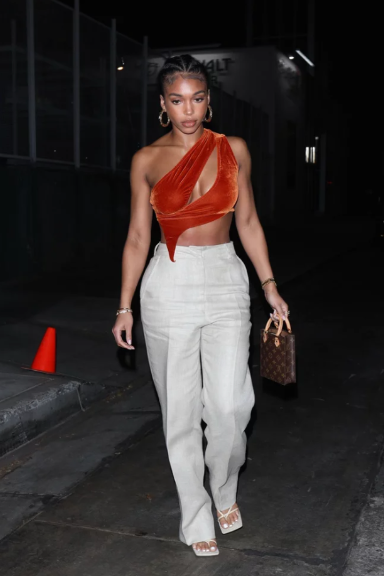 Lori Harvey on August 2021 in West Hollywood