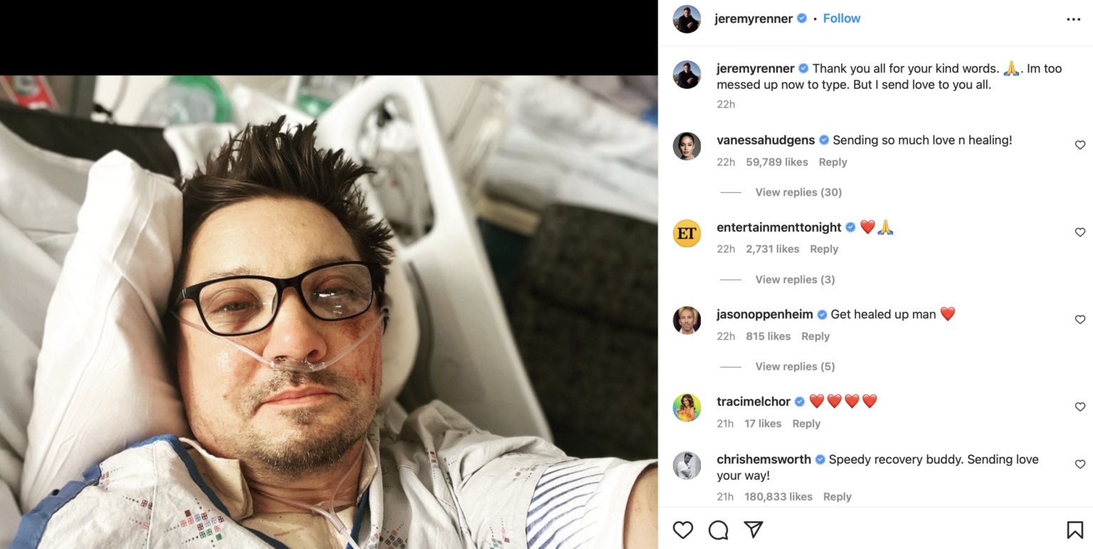 Snow Plow Accident Actor Chest Collapsed