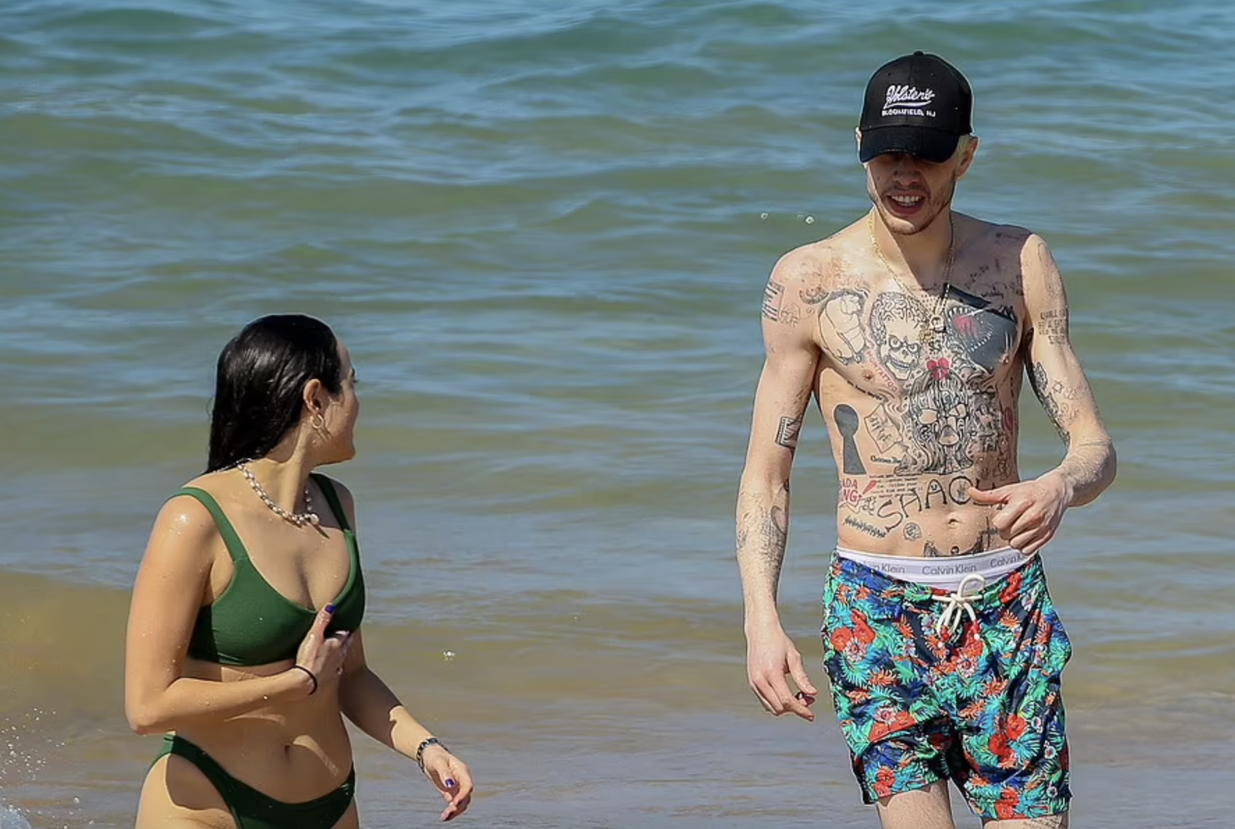 Kim Kardashian Reveals Pete Davidson Got Her Name Branded On His Chest And  My Girl Is A Lawyer Tattoo