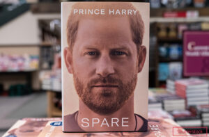 Prince Harry on Spare s cover.