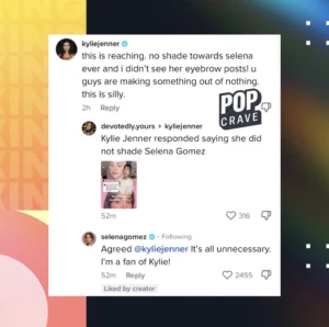 Kylie Jenner announces her post was not a shade towards Selena Gomez.