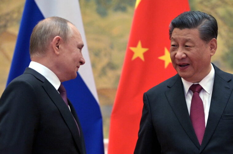 Bladimir Putin meets Xi Jinping