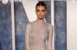 Emily Ratajkowski Oscar Dress