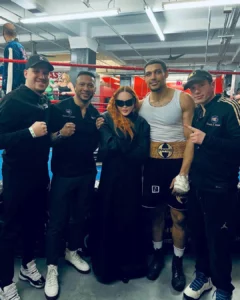 Madonna in a boxing gym