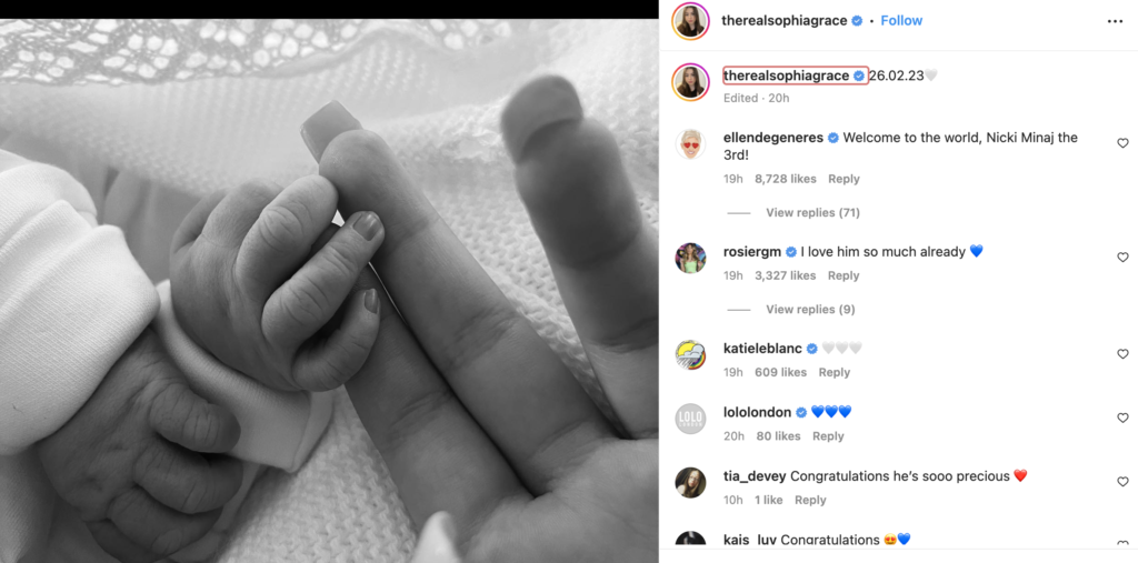 Sophia Grace Brownlee Baby Father