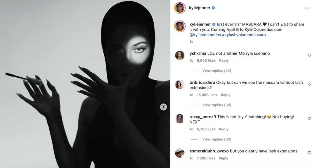 Kylie Jenner Mascara Drama