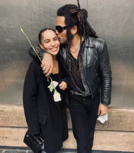 Lenny Kravitz and his daughter.