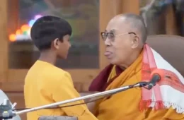 Dalai Lama kissing boy video