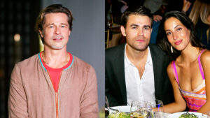 Brad Pitt in a relationship with Paul Wesley ex-wife 