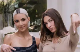 hailey bieber kim kardashian