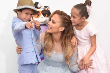 Jennifer Lopez and her children