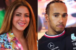 Shakira and Lewis Hamilton