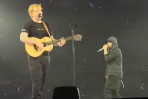 Eminem and Ed Sheeran 
