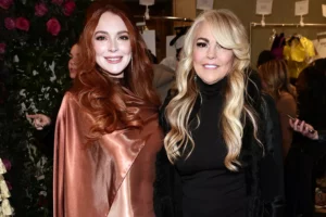 Lindsay Lohan and her mother