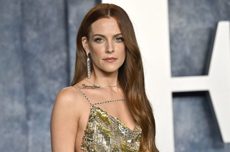 Riley Keough arrives at the Vanity Fair Oscar Party on Sunday, March 12, 2023, at the Wallis Annenberg Center for the Performing Arts in Beverly Hills, Calif.