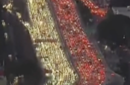 LA Traffic Thanksgiving Video