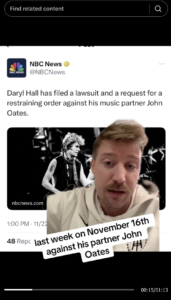 Why Is Hall Suing Oates?
