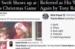 Tony Romo Refers to Taylor Swift as Travis Kelce’s Wife again on Christmas game